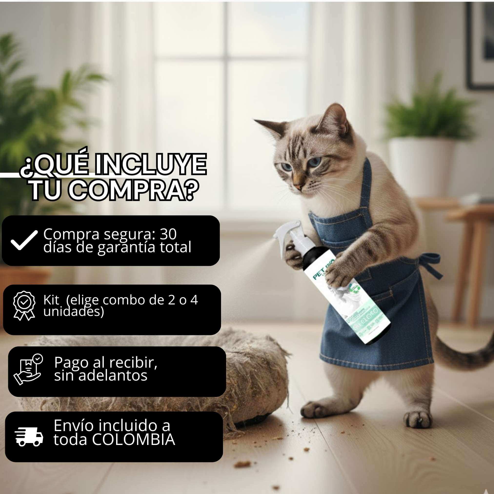 Pet Bio Clin- Limpiador Desinfectante para Mascotas